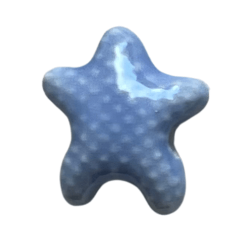 Petite étoile de mer bleu baby - 12x10mm