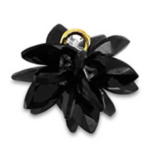 ⚠️ Inspiration fleur noire résine - 12mm