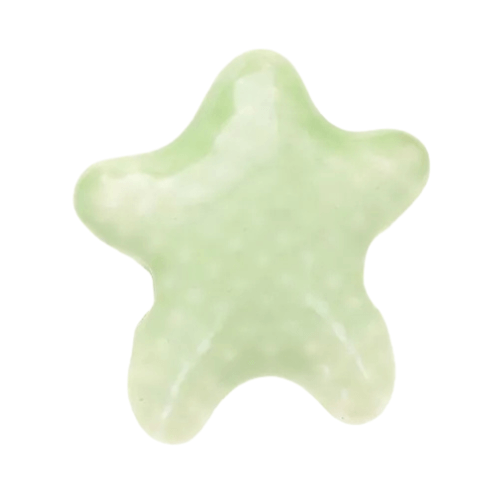 Petite étoile de mer vert pâle - 12x10mm