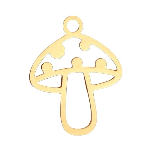 Champignon or - 15x13mm