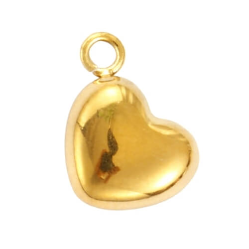 Mini cœur or - 8x8mm