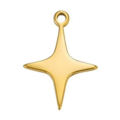 Étincelle or - 13x11mm
