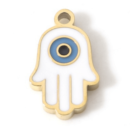 Main de Fatma blanc - 10x7mm