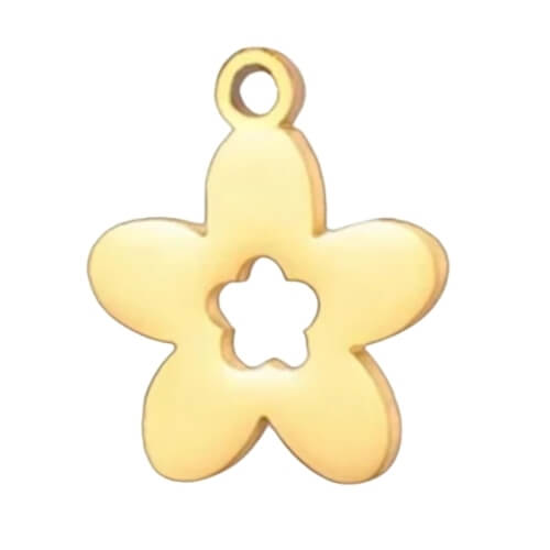 Fleur or - 10mm