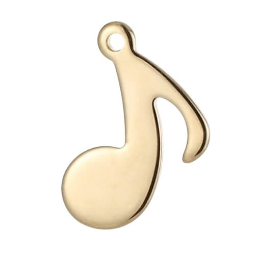 Note de musique - 14x10mm