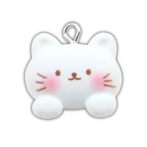 ⚠️ Tête chat résine - 20x18mm