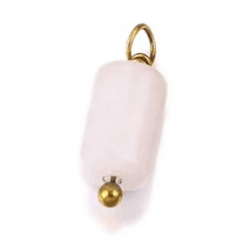 Perle cylindre transparent rose - 10mm