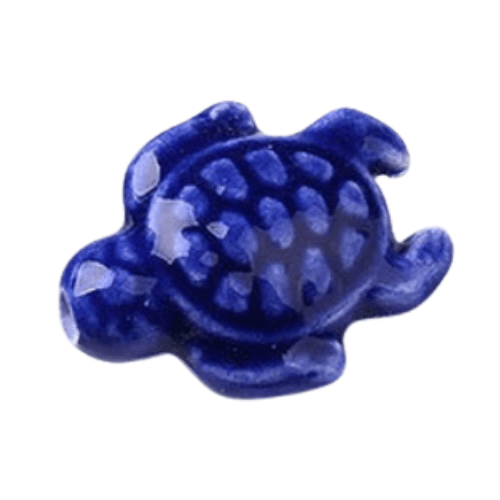 ⚠️ Tortue céramique bleu nuit - 19x15mm