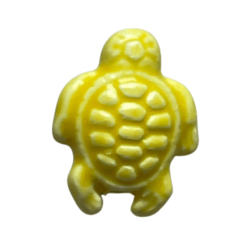 ⚠️ Tortue céramique jaune - 19x15mm