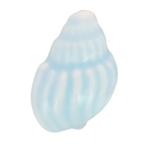 Coquillage escargot bleu clair - 21x14mm