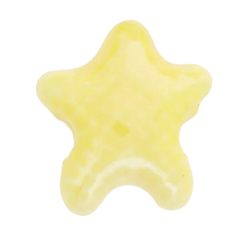 Petite étoile de mer jaune - 12x10mm