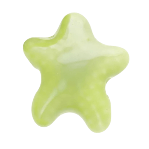 Petite étoile de mer vert anis - 12x10mm