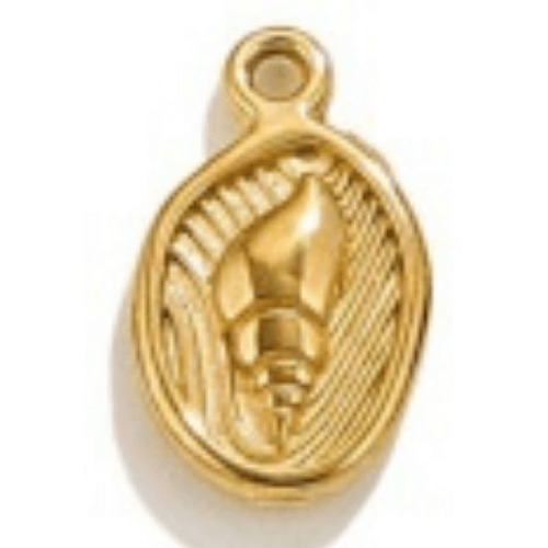 Coquillage or ovale - 14x10mm