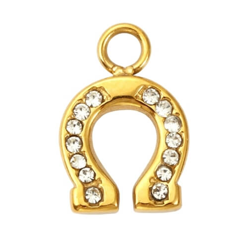 Fer à cheval strass - 10x10mm