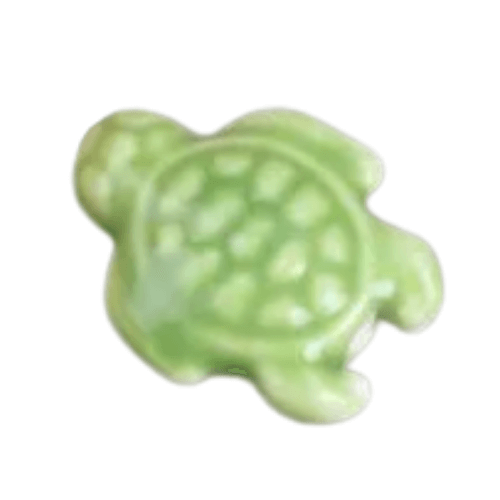 ⚠️ Tortue céramique verte - 19x15mm