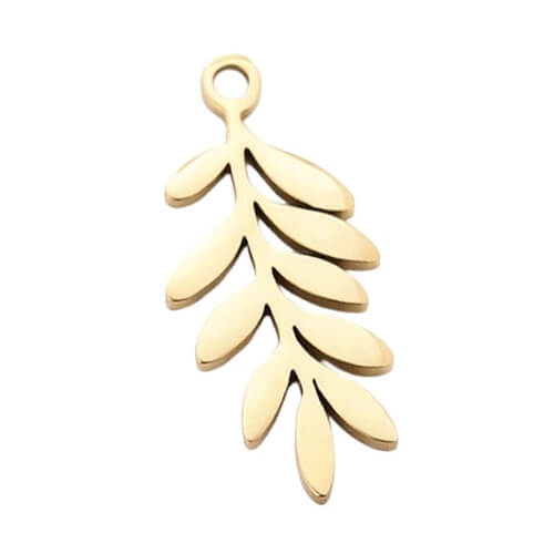 Feuille or - 17x10mm