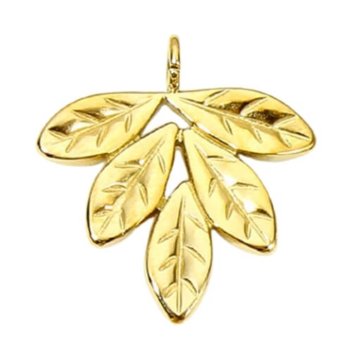 Feuille or - 17x15mm