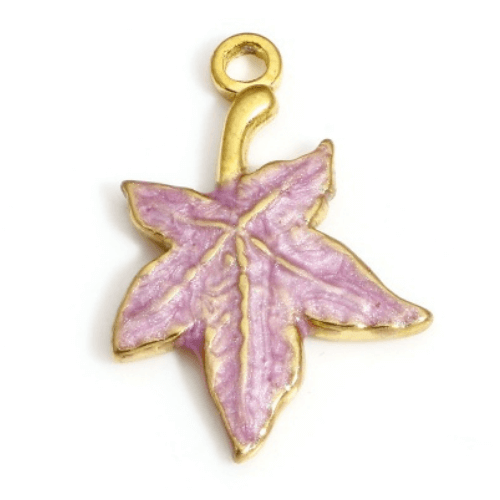 Feuille rose - 20mm