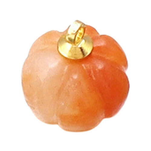 ⚠️ Citrouille pierre orange - 12mm