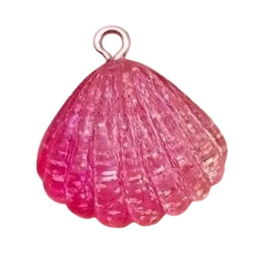 ⚠️ Coquillage rose - 22x19mm