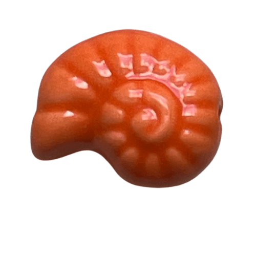Escargot de mer orange vif - 15x8mm