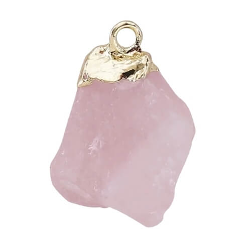 ⚠️ Pierre naturelle cristal rose poudré - ≈15/20mm