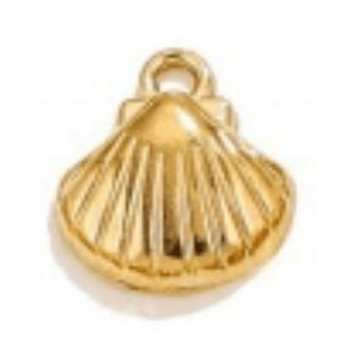 Coquillage or - 11x10mm