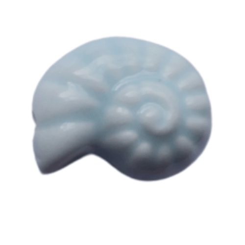 Escargot de mer bleu clair - 15x8mm