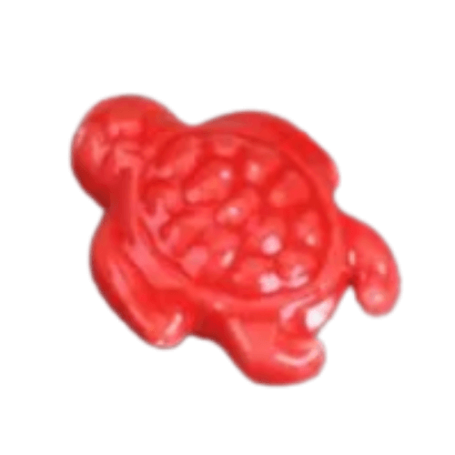 ⚠️ Tortue céramique rouge - 19x15mm