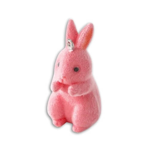 ⚠️ Lapin rose résine - 38x20mm