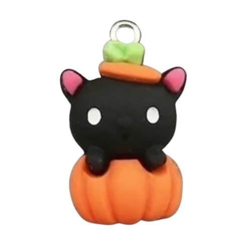 ⚠️ Chat citrouille résine