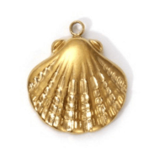 Coquillage or 2 - 15x15mm
