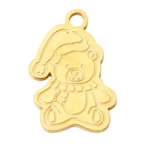 Ourson de noël - 13x10mm