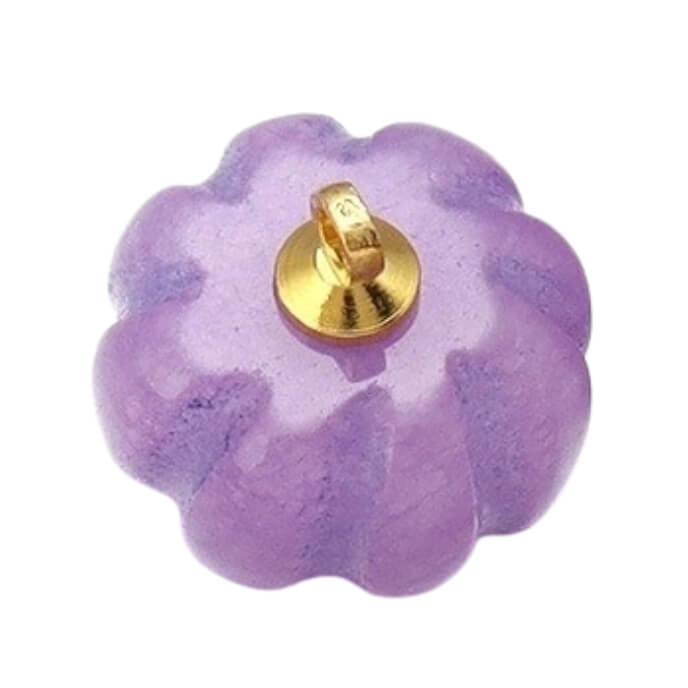 ⚠️ Citrouille pierre violet - 12mm