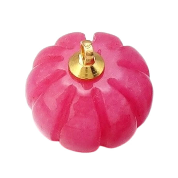 ⚠️ Citrouille pierre fuchsia - 12mm