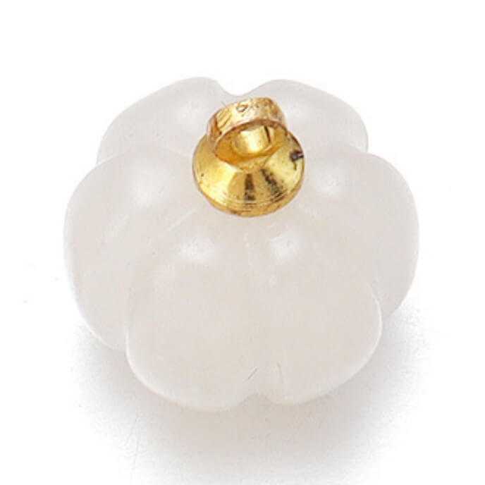 ⚠️ Citrouille pierre blanc - 12mm