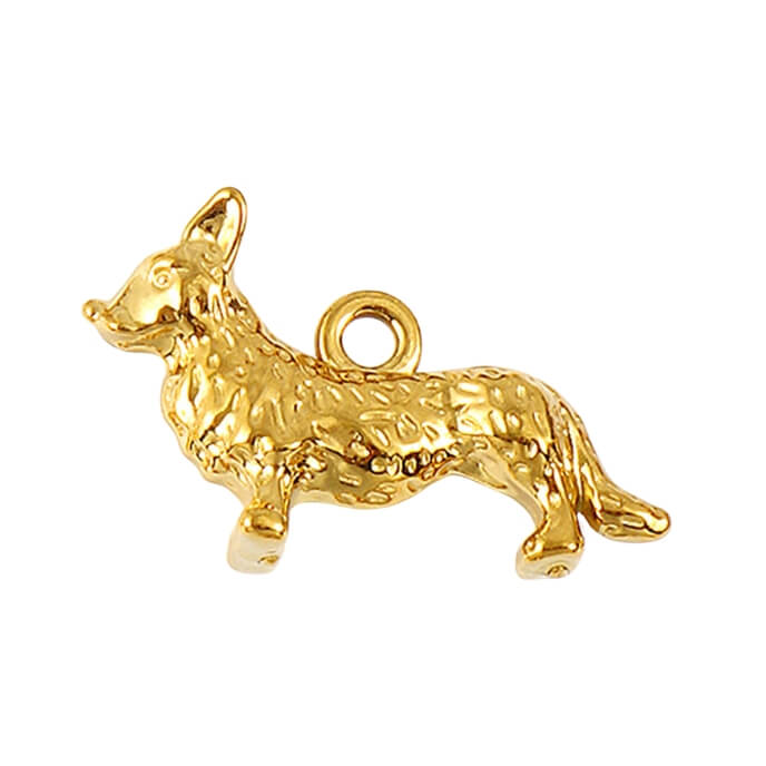 Chien corgi - 28x16mm